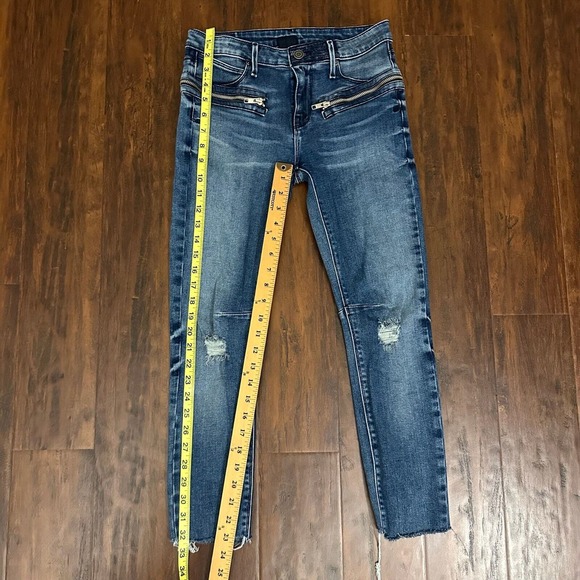 RTA Road to Awe The Jagger Frayed Zip Skinny Jeans *ALTERED* - Picture 13 of 14